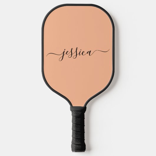 Raquette De Pickleball Peach fuzz nom du script pickleball paddle (Recto)