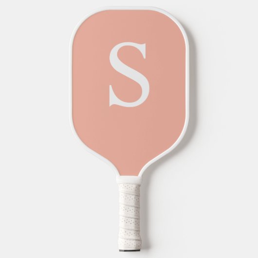 Raquette De Pickleball Peach Monogramme Pickleball Personnalisé Paddle (Recto)