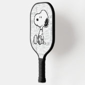 Raquette De Pickleball PEANUTS | Snoopy sur Black White Comics 2 (Gauche)
