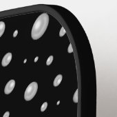 Raquette De Pickleball Pearl Pattern on Black Background (Détail gauche)