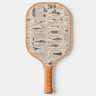 Raquette De Pickleball Pêche leures Publicité Pêcheur Art