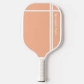 Raquette De Pickleball Pêche moderne de l'année Stripes et nom (Verso)