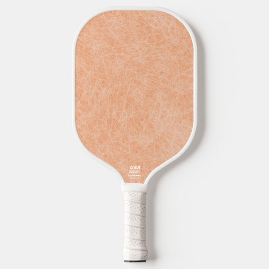 Raquette De Pickleball Pêcher Fuzz Faux Cuir (Recto)