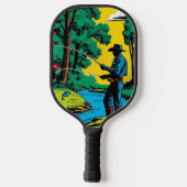Raquette De Pickleball Pêcheur sur la rive (Verso)