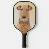 Raquette De Pickleball Peinture Airedale Terrier - Cute Original Art (Verso)