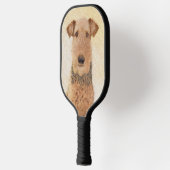 Raquette De Pickleball Peinture Airedale Terrier - Cute Original Art (Gauche)