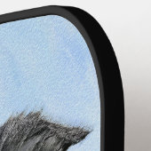 Raquette De Pickleball Peinture Collie Bordure - Joli pochette d'art orig (Détail gauche)