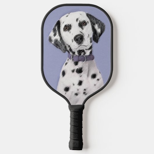 Raquette De Pickleball Peinture Dalmatienne - Cute Original Chien Art (Verso)