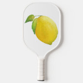 Raquette De Pickleball Peinture d'aquarelle citron design (Verso)