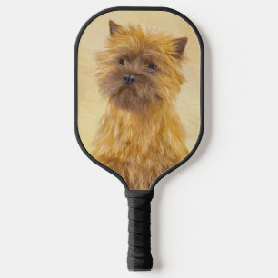 Raquette De Pickleball Peinture de Cairn Terrier - Cute Original Chien Ar