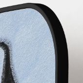 Raquette De Pickleball Peinture de Great Dane (Arlequin) - Art original d (Détail gauche)