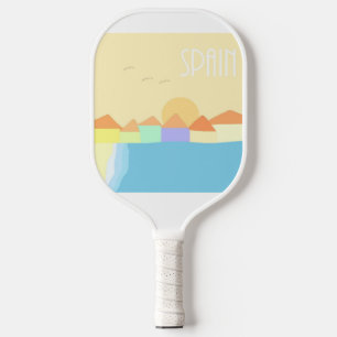 Raquette De Pickleball peinture de paysage en espagne