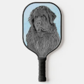 Raquette De Pickleball Peinture de Terre-Neuve - Cute Original Chien Art (Recto)