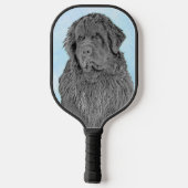 Raquette De Pickleball Peinture de Terre-Neuve - Cute Original Chien Art (Verso)