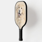 Raquette De Pickleball Peinture Golden Retriever - Joli art original chie (Gauche)