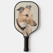 Raquette De Pickleball Peinture Greyhound - Cute Original Chien Art (Verso)