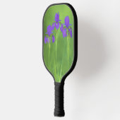 Raquette De Pickleball Peinture Iris Violet - Art Fleur Originale (Gauche)