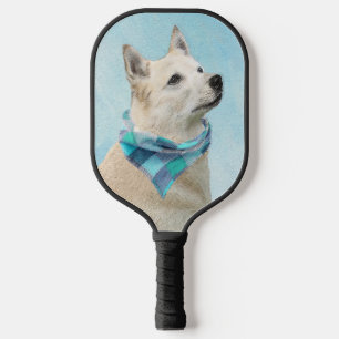 Raquette De Pickleball Peinture norvégienne Buhund - jolie art original c