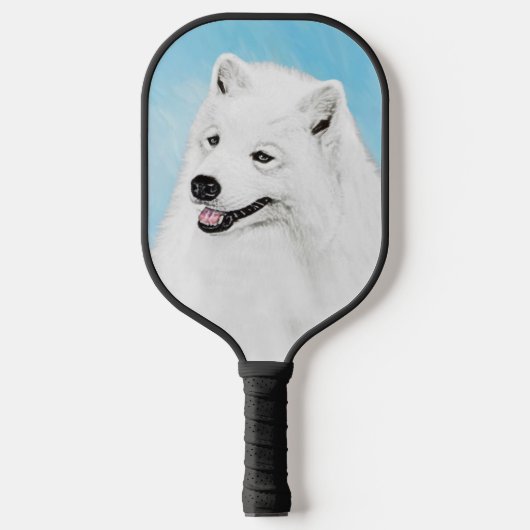 Raquette De Pickleball Peinture Samoyed - Cute Original Chien Art (Recto)