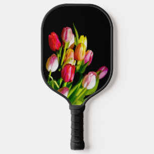 Raquette De Pickleball Peinture Tulip - Art Fleur original