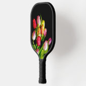 Raquette De Pickleball Peinture Tulip - Art Fleur original (Gauche)