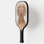 Raquette De Pickleball Peinture Vizsla - Joli art original chien (Gauche)