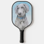 Raquette De Pickleball Peinture Weimaraner - Joli art original chien (Verso)