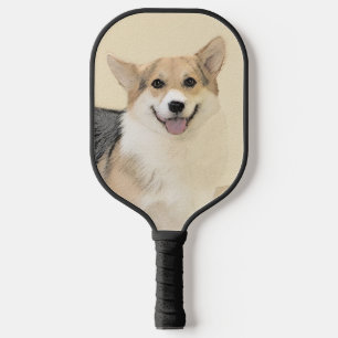 Raquette De Pickleball Pembroke Welsh Corgi Peinture - Art Chien original