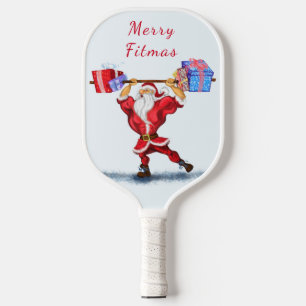 Raquette De Pickleball Père Noël avec cadeaux de Noël Pickleball Paddle