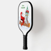 Raquette De Pickleball Père Noël avec Renard de lapin et écureuil (Gauche)