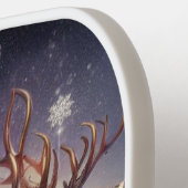 Raquette De Pickleball Père Noël/Reindeer steampunk Noël/hiver (Détail gauche)