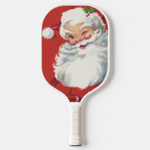 Père Noël vintage de Noël, joyeux et clin d'œil