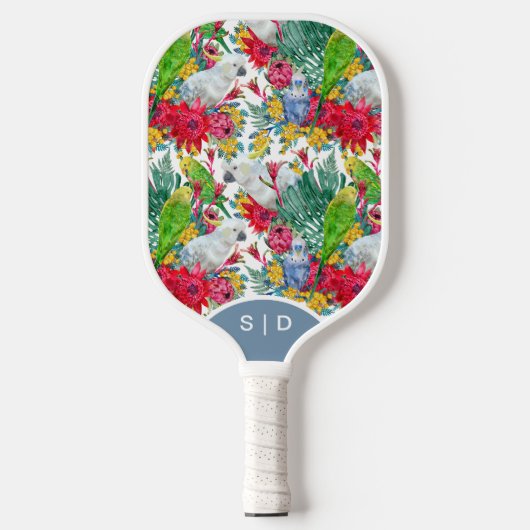 Raquette De Pickleball Perroquets australiens personnalisés (Recto)