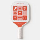 Raquette De Pickleball Personalisé Funny Retraité Squad Pickleball (Verso)