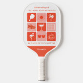 Raquette De Pickleball Personalisé Funny Retraité Squad Pickleball (Recto)