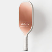 Raquette De Pickleball Personalized Chic Rose Gold Pickleball Paddle (Gauche)