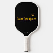 Raquette De Pickleball Personalized Court Side Queen Pickleball Mom Gift (Verso)