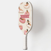 Raquette De Pickleball Personalized Cute Pink Pool Float Summer Aesthetic (Gauche)