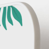 Raquette De Pickleball Personalized Floral Tropical Design Custom Initial (Détail gauche)