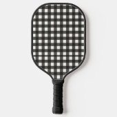 Raquette De Pickleball Personalized Initial Checkered Modern Minimal  (Verso)