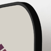 Raquette De Pickleball Personalized Ombre Monogram honeycomb hexagon (Détail gauche)