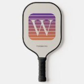 Raquette De Pickleball Personalized Ombre Monogram square (Recto)