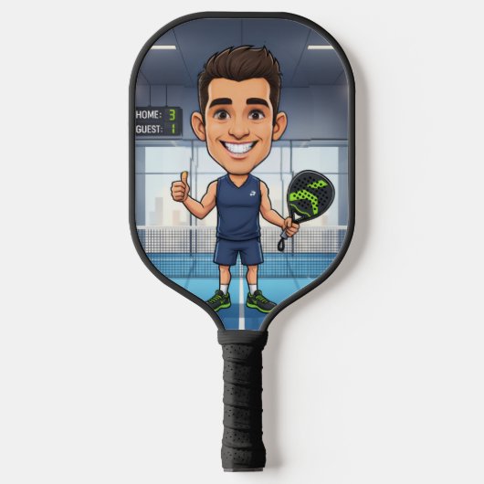 Raquette De Pickleball Personalized Paddle/Pickleball Player Caricature (Recto)