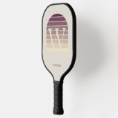 Raquette De Pickleball Personalized Sunset Ombre Monogram (Gauche)