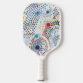 Raquette De Pickleball Personnalisable Dynamic Bold Dotée Cosmic Abstrait (Verso)