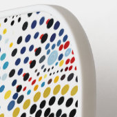 Raquette De Pickleball Personnalisable Dynamic Bold Dotée Cosmic Abstrait (Détail gauche)