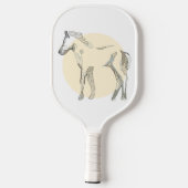 Raquette De Pickleball Personnalisable Foal moderne Minimal Cute Unisex H (Verso)