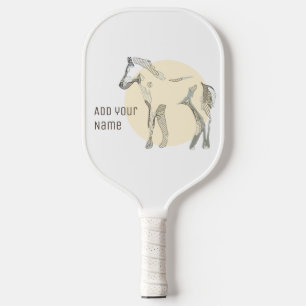 Raquette De Pickleball Personnalisable Foal moderne Minimal Cute Unisex H
