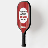Raquette De Pickleball Personnalisé Awesome Firefighter Funny Firefighter (Gauche)