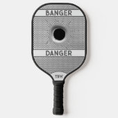 Raquette De Pickleball Personnalisé Banger Danger Argent (Verso)